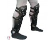 F3-LG Force3 Ultimate Umpire Shin Guards Worn Side View