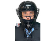 Force3 Defender Umpire Mask Throat Guard On Helmet Front
