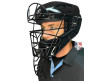 Force3 Defender Umpire Mask Throat Guard on Helmet Side