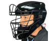 Force3 Black Defender XS3 Hockey Style Umpire Helmet Worn Side