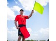 FD-4 Solid Linesman Flag Set Together In Use