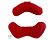 All-Star LUC Umpire Mask Replacement Pads - Red back