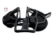 FM4000-UMP-BK/BK All-Star Black Magnesium Umpire Mask with Black LUC Side Flat View
