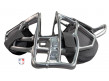 FM4000-UMP-SV/GY All-Star Silver Magnesium Umpire Mask with Grey LUC Side Flat View