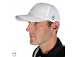 HT111 Smitty Performance Flex Fit White Referee Cap Worn Front View