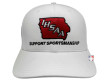 Iowa (IHSAA) Embroidered Richardson Pulse Performance FlexFit White Referee Cap