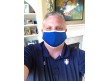USA-MASK Reusable Cloth Face Mask by Smitty Royal Blue Worn by Jim Kirk