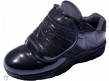 MUL460T3 New Balance V3 All-Black Low-Cut Umpire Plate Shoes Outside Front Angled View