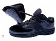 MUL460T3 New Balance V3 All-Black Low-Cut Umpire Plate Shoes Outside Side View with Flap Up