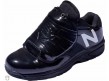 MUL460T3 New Balance V3 Black & White Low-Cut Umpire Plate Shoes Outside Front Angled View