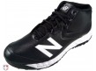 MUM950T3 New Balance V3 Black & White Mid-Cut Umpire Base Shoes Outside Front Angled View