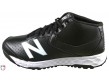 MUM950T3 New Balance V3 Black & White Mid-Cut Umpire Base Shoes Outside Side View