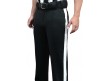 S184 Smitty Performance Poly Spandex Tapered Fit Black Football Referee Pants