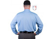 S311 Smitty Major League Style Long Sleeve Self-Collared Umpire Shirt - Polo Blue Back