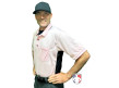 Smitty Major League Replica Umpire Shirt - Pink with Black	Worn Side