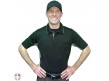 S314-BK Smitty V2 Major League Replica Umpire Shirt - Black with Charcoal Grey Worn Front View