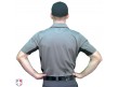 S314-CH Smitty V2 Major League Replica Umpire Shirt - Charcoal Grey with Black Back View