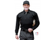  Smitty V2 Major League Replica Long Sleeve Umpire Shirt - Black with Charcoal Grey