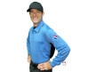 California Softball Officials Association Southern Section (CSOA-SS) Long Sleeve Umpire Shirt - Sky Blue with Black