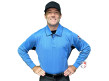 California Softball Officials Association Southern Section (CSOA-SS) Long Sleeve Umpire Shirt - Sky Blue with Black