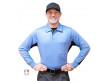  Smitty V2 Major League Replica Long Sleeve Umpire Shirt - Sky Blue with Black