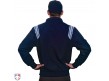 S320-NPB Smitty Traditional Half-Zip Umpire Jacket - Navy and Powder Blue Back View