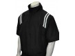 S324-BK/WT Smitty Traditional Half-Zip Short Sleeve Umpire Jacket - Black and White