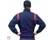 S330-N/R Smitty Major League Style Fleece Lined Umpire Jacket Navy and Red Back View
