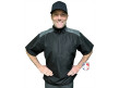 Smitty Major League Style Convertible Jacket - Black with Charcoal Grey sleeves off