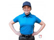 Smitty NCAA Softball Short Sleeve Body Flex Women's Umpire Shirt - Bright Blue