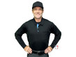 Smitty V3 Major League Replica Long Sleeve Umpire Shirt - Black with Sky Blue