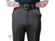 	Smitty Performance Poly Spandex Charcoal Grey Flat Front Umpire Base Pants with Expander Waistband