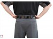 S390-Smitty Performance Poly Spandex Charcoal Grey Base Umpire Pants Back Close Up