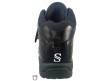 SM-PLATE Smitty All-Black Mid-Cut Umpire Plate Shoes Back View