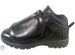 SM-PLATE Smitty All-Black Mid-Cut Umpire Plate Shoes Side Outside View