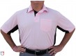 S312-Smitty Major League Replica Umpire Shirt - Pink with Black Front Close Up