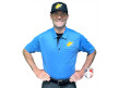 West Virginia (WVSSAC) Short Sleeve Umpire Shirt - Sky Blue with Black