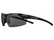 TIF-TRACK-GB Tifosi Track Sunglasses - Gloss Black / Smoke Side Angled View