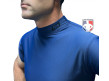 ThighPro Locked In Mock Neck Short Sleeve Compression Shirt - Navy