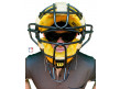 Under Armour Playmaker Black & Gray Sunglasses Worn With Mask