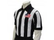 USA109-FLEX Smitty 2 1/4" Stripe Body Flex Football Referee Shirt with CHEST USA FLAG Front