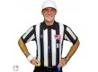 USA117X Smitty 2" Stripe Body Flex Short Sleeve Football Referee Shirt with Position Placket Worn Front View