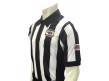 USA137NE-NHS-FLEX Nebraska (NSAA) 2 1/4" Stripe Body Flex Short Sleeve Football Referee Shirt with NHSOA Logo