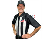 Smitty 2 1/4" Stripe Short Sleeve Football Referee Shirt with Black Shoulders