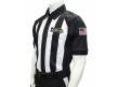 USA155LA-FLEX Louisiana (LHSOA) 2 1/4" Stripe Body Flex Short Sleeve Football Referee Shirt