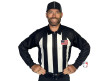 Smitty 2 1/4" Stripe Long Sleeve Football Referee Shirt with Black Shoulders
