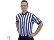 USA200-FLEX Smitty 1" Stripe Body Flex V-Neck Referee Shirt with USA Flag