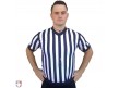 USA200-FLEX Smitty 1" Stripe Body Flex V-Neck Referee Shirt with USA Flag