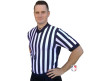 Smitty 1" Stripe Body Flex V-Neck Referee Shirt with Side Panels