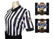 USA211IN-FLEX Indiana (IHSAA) 1" Stripe Body Flex Women's V-Neck Referee Shirt